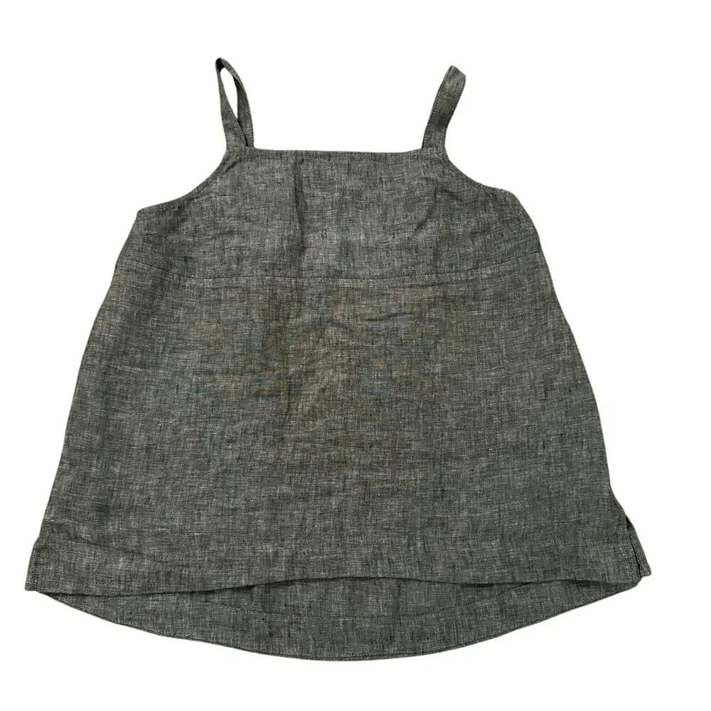 Athleta dark green sleeveless linen tank top size L - Picture 14 of 14